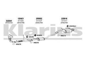 KLARIUS 450105E išmetimo sistema