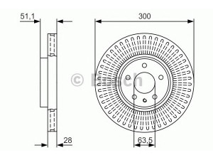 BOSCH 0 986 479 V33 stabdžių diskas 
 Dviratė transporto priemonės -> Stabdžių sistema -> Stabdžių diskai / priedai
DG9Z1125A