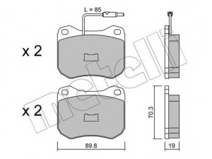 METELLI 22-0021-0 stabdžių trinkelių rinkinys, diskinis stabdys 
 Techninės priežiūros dalys -> Papildomas remontas
4245.11, 4245.16, 4245.84, 4248.18