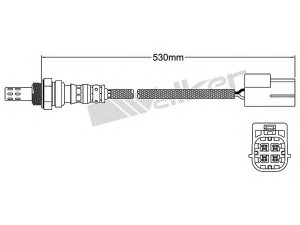 WALKER PRODUCTS 250-24450 lambda jutiklis 
 Variklis -> Variklio elektra
22690 AX000, 22690AU000