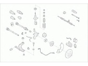 SACHS VW-PASSA-FS003 vairavimo mechanizmas; rato pakaba 
 Ašies montavimas/vairavimo mechanizmas/ratai -> Prekių paieška pagal schemą