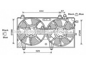 AVA QUALITY COOLING MZ7544 ventiliatorius, radiatoriaus 
 Aušinimo sistema -> Oro aušinimas
N3H115025D, N3H115025E, N3H115025F