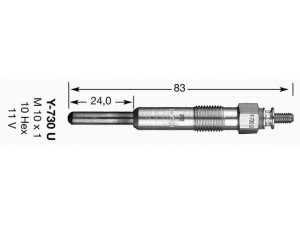 NGK 2273 kaitinimo žvakė 
 Kibirkšties / kaitinamasis uždegimas -> Kaitinimo kaištis
77 00 861 906, 77 00 861 906