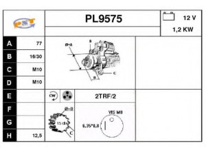 SNRA PL9575 starteris
M2T50281