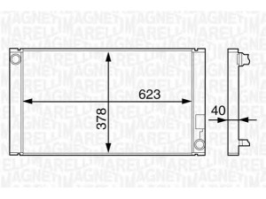 MAGNETI MARELLI 350213859000 radiatorius, variklio aušinimas 
 Aušinimo sistema -> Radiatorius/alyvos aušintuvas -> Radiatorius/dalys
7787442