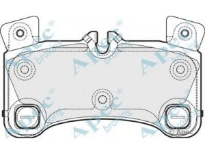 APEC braking PAD1671 stabdžių trinkelių rinkinys, diskinis stabdys 
 Techninės priežiūros dalys -> Papildomas remontas
7L0698451C, 7L0698451D, 7L0698451E