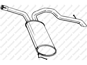 BOSAL 281-797 galinis duslintuvas 
 Išmetimo sistema -> Duslintuvas
20110-00QAF, 44 08 443, 44 11 739