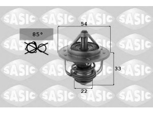 SASIC 9000122 termostatas, aušinimo skystis 
 Aušinimo sistema -> Termostatas/tarpiklis -> Thermostat
1338075