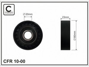 CAFFARO 10-00 kreipiantysis skriemulys, V formos rumbuotas diržas 
 Diržinė pavara -> V formos rumbuotas diržas/komplektas -> Laisvasis/kreipiamasis skriemulys
46424716, 60805460, 60811823, 60812645