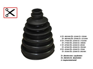 ASAM 32218 gofruotoji membrana, kardaninis velenas