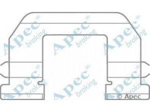 APEC braking KIT1184 priedų komplektas, stabdžių trinkelė