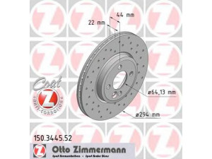 ZIMMERMANN 150.3445.52 stabdžių diskas 
 Dviratė transporto priemonės -> Stabdžių sistema -> Stabdžių diskai / priedai
3411 6 768 933, 3411 6 774 986