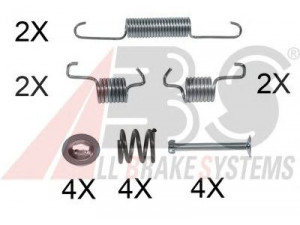 A.B.S. 0011Q priedų komplektas, stabdžių trinkelės 
 Stabdžių sistema -> Būgninis stabdys -> Dalys/priedai