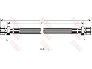 TRW PHA229 stabdžių žarnelė 
 Stabdžių sistema -> Stabdžių žarnelės
90445758, 04565719, 562094, 562346