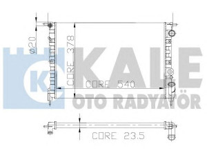 KALE OTO RADYATÖR 108300 radiatorius, variklio aušinimas 
 Aušinimo sistema -> Radiatorius/alyvos aušintuvas -> Radiatorius/dalys
77 00 795 174, 7700795174