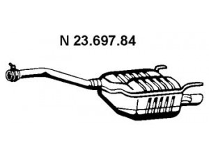 EBERSPÄCHER 23.697.84 galinis duslintuvas 
 Išmetimo sistema -> Duslintuvas
208 490 03 21