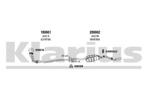 KLARIUS 530002E išmetimo sistema 
 Išmetimo sistema -> Išmetimo sistema, visa