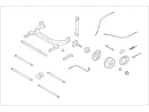 DELPHI RENA-05657-R rato pakaba 
 Ašies montavimas/vairavimo mechanizmas/ratai -> Prekių paieška pagal schemą