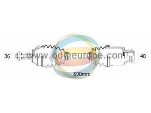 ODM-MULTIPARTS 18-212830 kardaninis velenas 
 Ratų pavara -> Kardaninis velenas
5N0407764L, 5N0407764P, 5N0407766