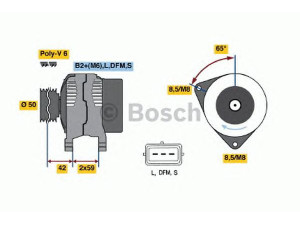 BOSCH 0 986 041 950 kintamosios srovės generatorius 
 Elektros įranga -> Kint. sr. generatorius/dalys -> Kintamosios srovės generatorius
1043771, 1073771, 1085875, 1087335