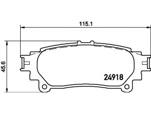 HELLA 8DB 355 015-371 stabdžių trinkelių rinkinys, diskinis stabdys 
 Techninės priežiūros dalys -> Papildomas remontas
0446647070, 044660E010, 0446648130