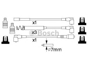 BOSCH 0 986 356 747 uždegimo laido komplektas 
 Kibirkšties / kaitinamasis uždegimas -> Uždegimo laidai/jungtys
1612541, 90442406, 90442406