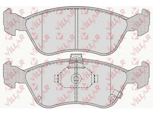 VILLAR 626.0709 stabdžių trinkelių rinkinys, diskinis stabdys 
 Techninės priežiūros dalys -> Papildomas remontas
0446505020, 0446505030, 0446505040