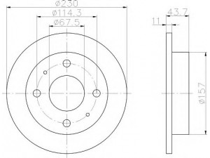 HELLA 8DD 355 107-171 stabdžių diskas 
 Stabdžių sistema -> Diskinis stabdys -> Stabdžių diskas
5171202000, 5171202100