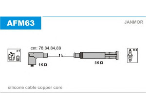 JANMOR AFM63 uždegimo laido komplektas 
 Kibirkšties / kaitinamasis uždegimas -> Uždegimo laidai/jungtys
60597355, 60597943
