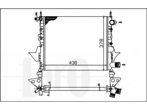 LORO 042-017-0023 radiatorius, variklio aušinimas 
 Aušinimo sistema -> Radiatorius/alyvos aušintuvas -> Radiatorius/dalys
7701042436, 7701045212, 7701499800