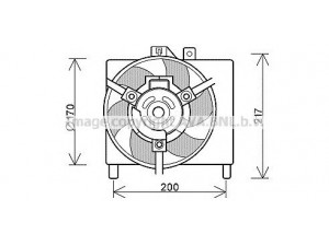 AVA QUALITY COOLING MC7504 ventiliatorius, radiatoriaus 
 Aušinimo sistema -> Oro aušinimas
0010029V003