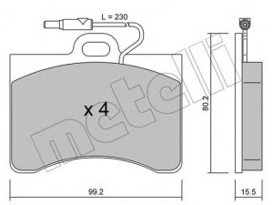 METELLI 22-0085-0 stabdžių trinkelių rinkinys, diskinis stabdys 
 Techninės priežiūros dalys -> Papildomas remontas
95624480