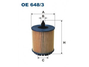 FILTRON OE648/3 alyvos filtras 
 Techninės priežiūros dalys -> Techninės priežiūros intervalai
71739396, 71752468, 71769199, 4804934