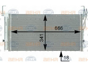 HELLA 8FC 351 302-331 kondensatorius, oro kondicionierius 
 Oro kondicionavimas -> Kondensatorius
97606-26401