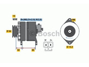 BOSCH 9 120 334 643 kintamosios srovės generatorius
