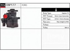 DELCO REMY DSP177 hidraulinis siurblys, vairo sistema 
 Vairavimas -> Vairo pavara/siurblys
95GB 3A674 AC