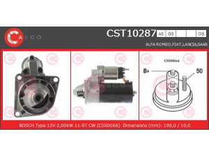 CASCO CST10287AS starteris 
 Elektros įranga -> Starterio sistema -> Starteris
51782321, 51832954, 55195211, 55832954