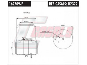 CASALS B2322 dėklas, pneumatinė pakaba
20573305, 9522709