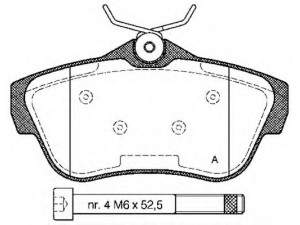 OPEN PARTS BPA1299.00 stabdžių trinkelių rinkinys, diskinis stabdys 
 Techninės priežiūros dalys -> Papildomas remontas
425368, 425497, 71770052, 77364513