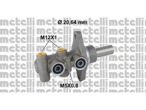 METELLI 05-0810 pagrindinis cilindras, stabdžiai 
 Stabdžių sistema -> Pagrindinis stabdžių cilindras
5175093AA, 5175093AA