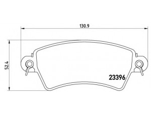 BREMBO P 61 065 stabdžių trinkelių rinkinys, diskinis stabdys 
 Techninės priežiūros dalys -> Papildomas remontas
425152, 425203, 425484, E172103