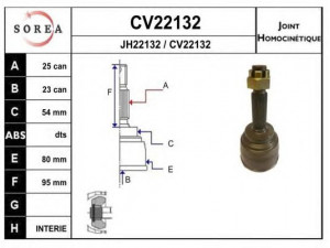 EAI CV22132K jungčių komplektas, kardaninis velenas
MI-08-02