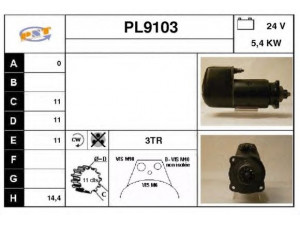 SNRA PL9103 starteris