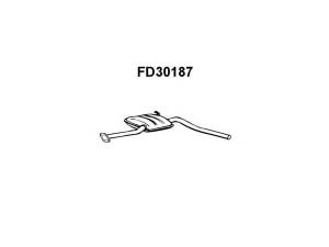 VENEPORTE FD30187 priekinis duslintuvas 
 Išmetimo sistema -> Duslintuvas
1019382, 1507222, 6190311