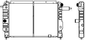 SAKURA  Automotive 1611-0205 radiatorius, variklio aušinimas