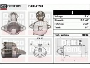 DELCO REMY DRS3135 starteris 
 Elektros įranga -> Starterio sistema -> Starteris