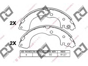 DJ PARTS BS1063 stabdžių trinkelių komplektas 
 Techninės priežiūros dalys -> Papildomas remontas
LCY02638Z, LCY02638ZA, LDY42638Z