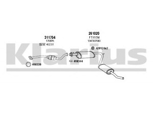 KLARIUS 630856E išmetimo sistema 
 Išmetimo sistema -> Išmetimo sistema, visa