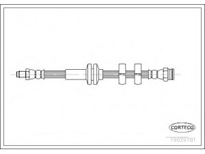CORTECO 19029781 stabdžių žarnelė 
 Stabdžių sistema -> Stabdžių žarnelės
46474539