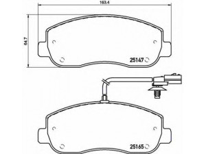 BREMBO P 68 062 stabdžių trinkelių rinkinys, diskinis stabdys 
 Techninės priežiūros dalys -> Papildomas remontas
4106000Q0L, 4419950, 93167551, 93167551